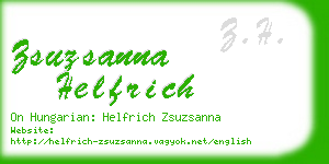 zsuzsanna helfrich business card